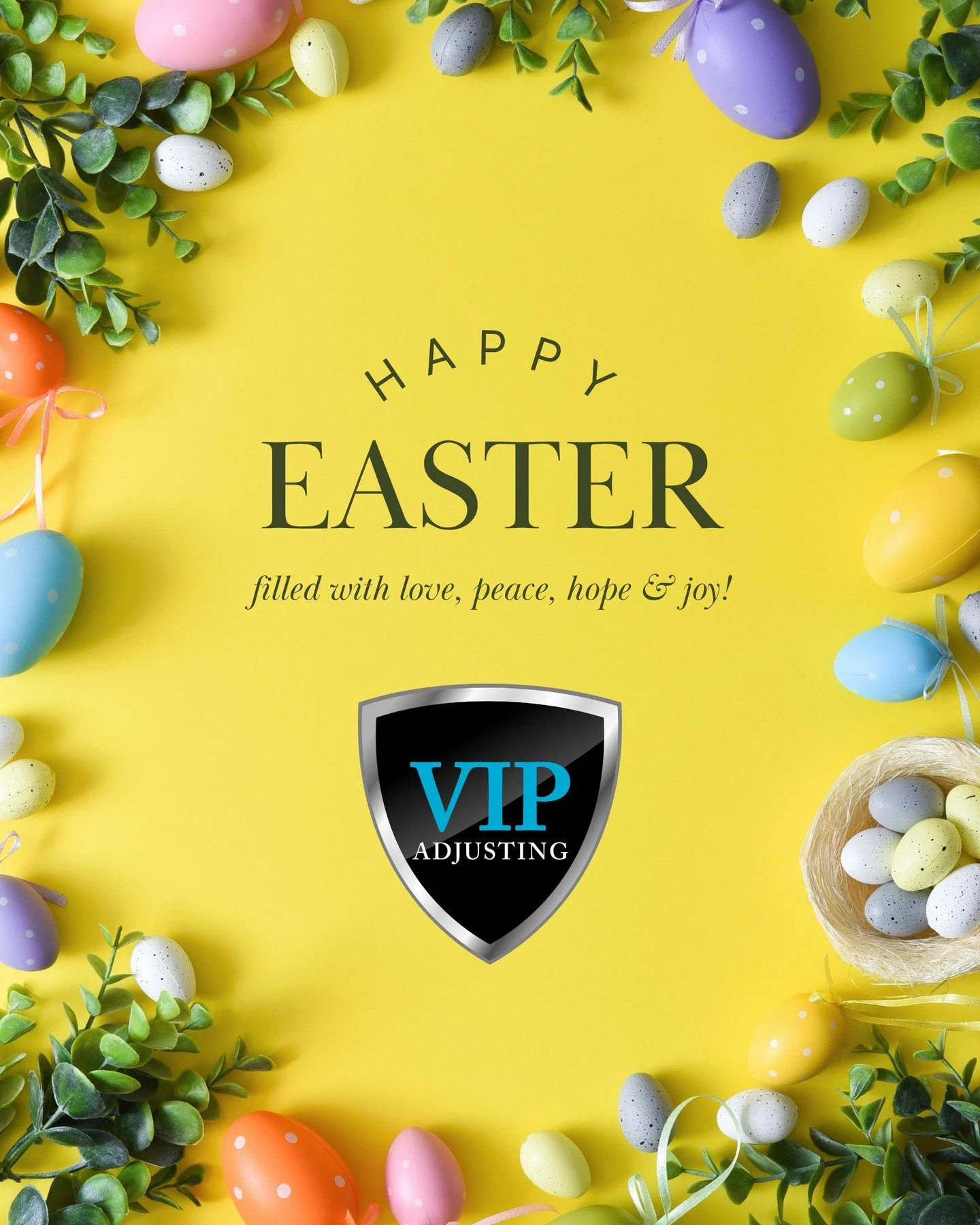 Happy Easter from VIP Adjusting 🐰🌸

#HappyEaster #Easter2026 #VIPAdjusting #PublicAdjuster #InsuranceClaims #PropertyDamage