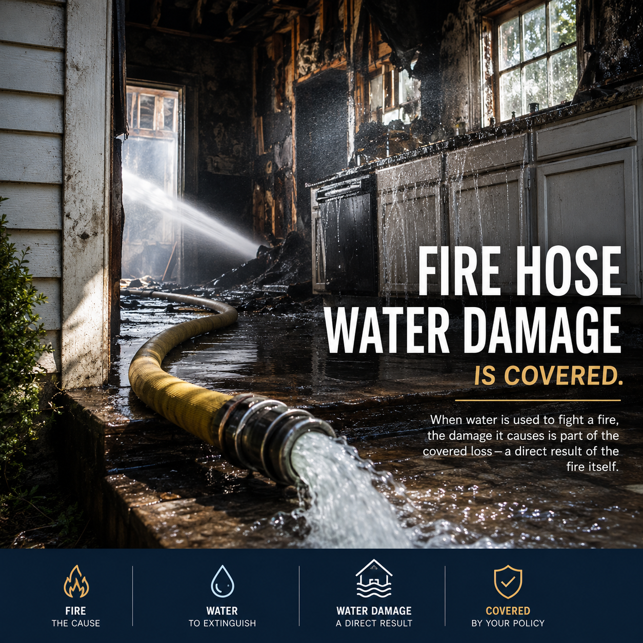 The Fire Didn’t Destroy My Home -The Water Did…Is it Covered?