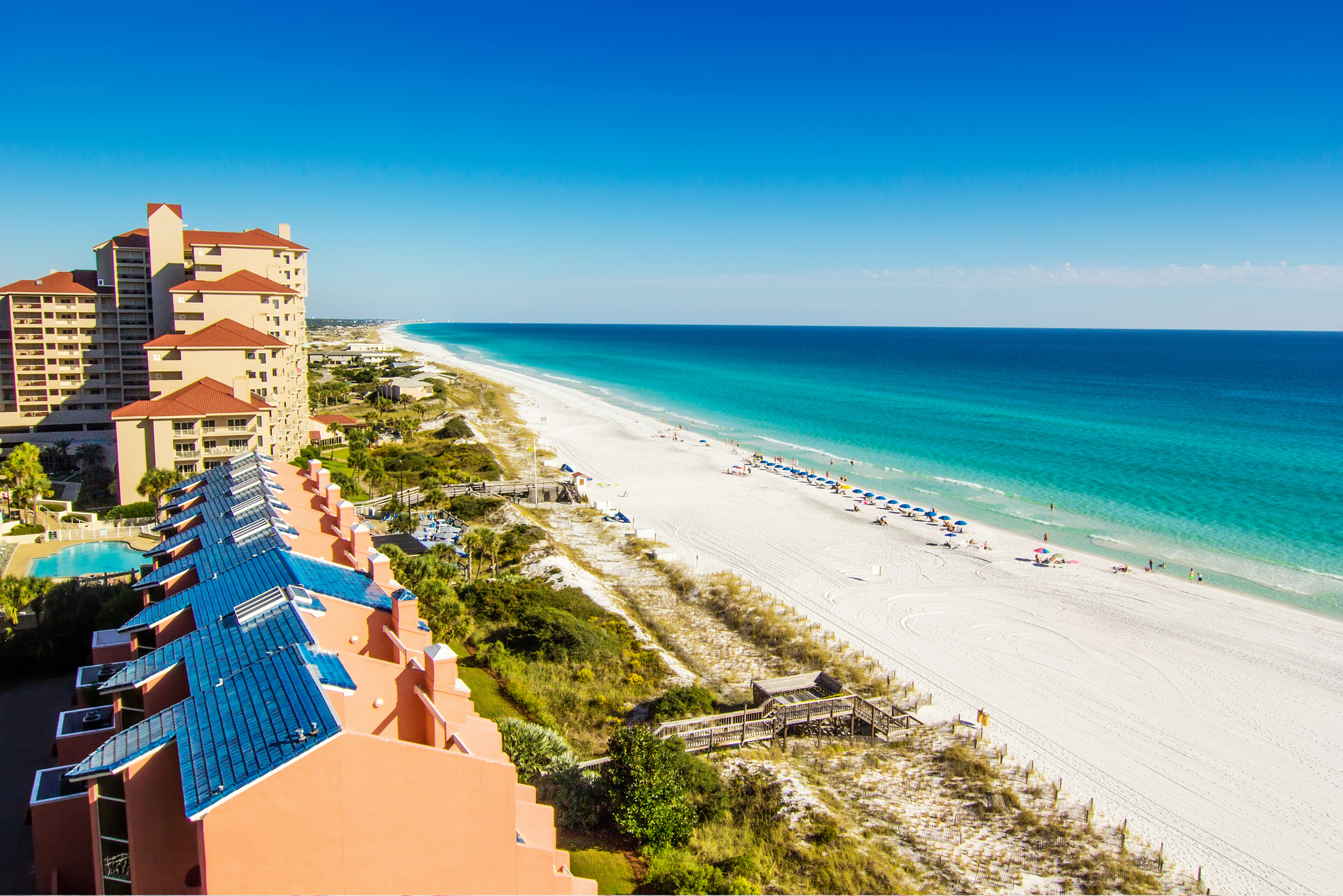 Panama City Beach coastline along the Florida Panhandle
