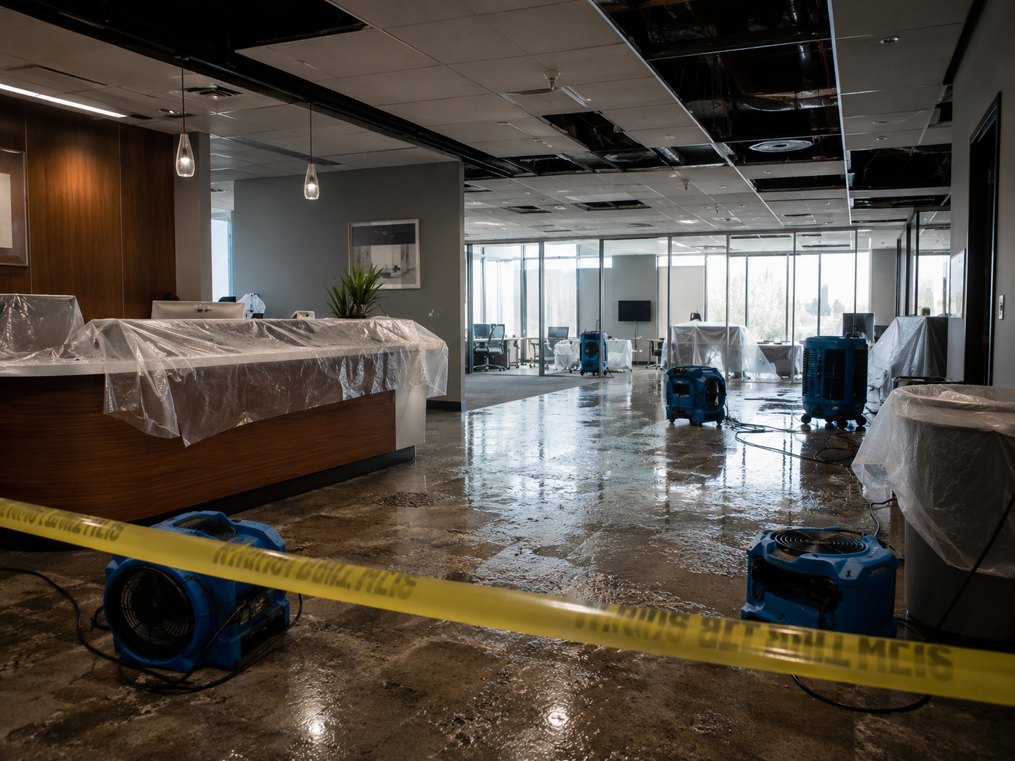 Business closure due to property damage resulting in loss of income and operations