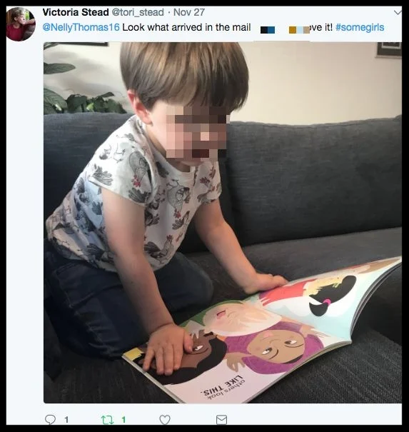 "Look what arrived in the mail! We love it!"
