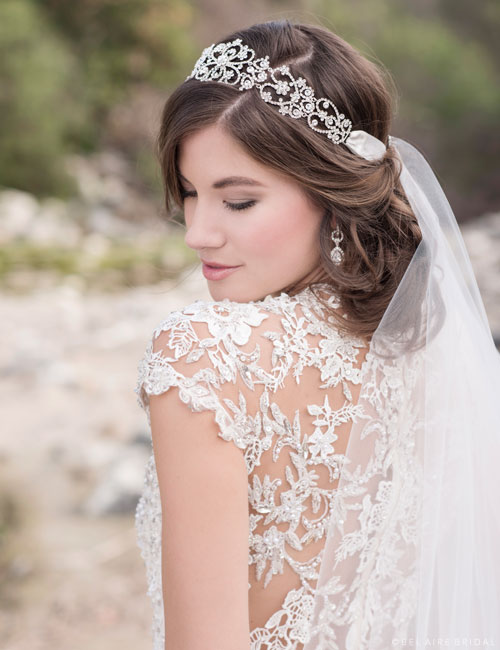 Bridal boutique headpiece Buy AMORETTE Bridal Headpiece, Headpiece with Crystals  main image 3