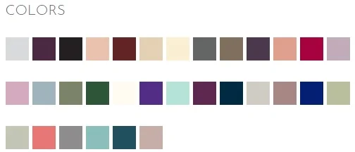 Pictured left to right in order of the drop down menu. Product colors may vary from colors shown on your monitor. 