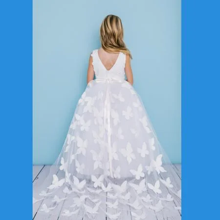 flower girl butterfly dress