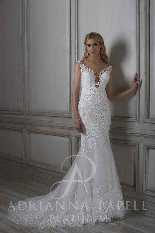 white christmas dresses Sample Sale Fit and Flare Goddess Bridal Gown by Claire Pettibone
