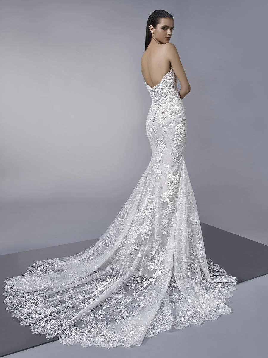knee length dresses for ladies A-Line Wedding Gown with Lace