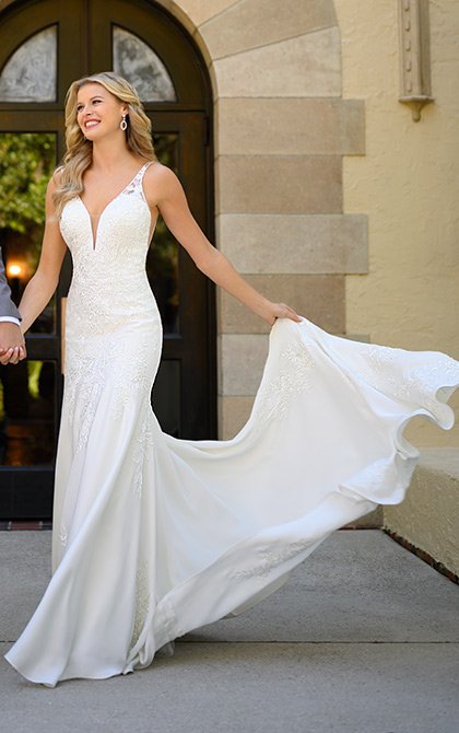 wedding dresses - san diego bridal gowns - vneck wedding dress - 7078  stella york  The Bustle Bridal Boutique