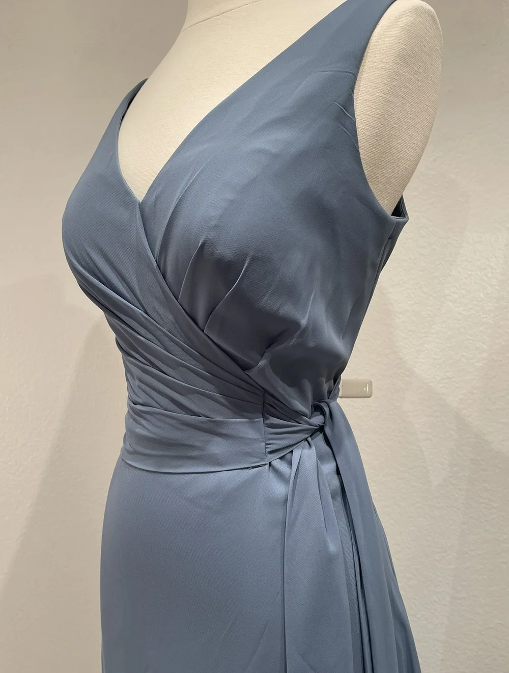 size 14 bridesmaid dresses Ladivine 7469 Size 20,22 Royal Long Bridesmaids Dress Simple Slit Satin Formal V Neck A Line Evening Gown 22 / Royal