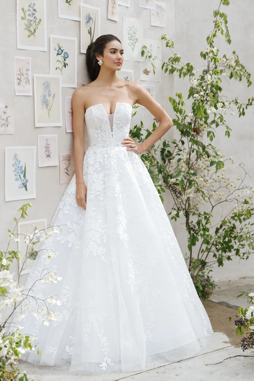 white christmas dresses Edith Wedding Dress | Contour Strapless Neckline main image 1