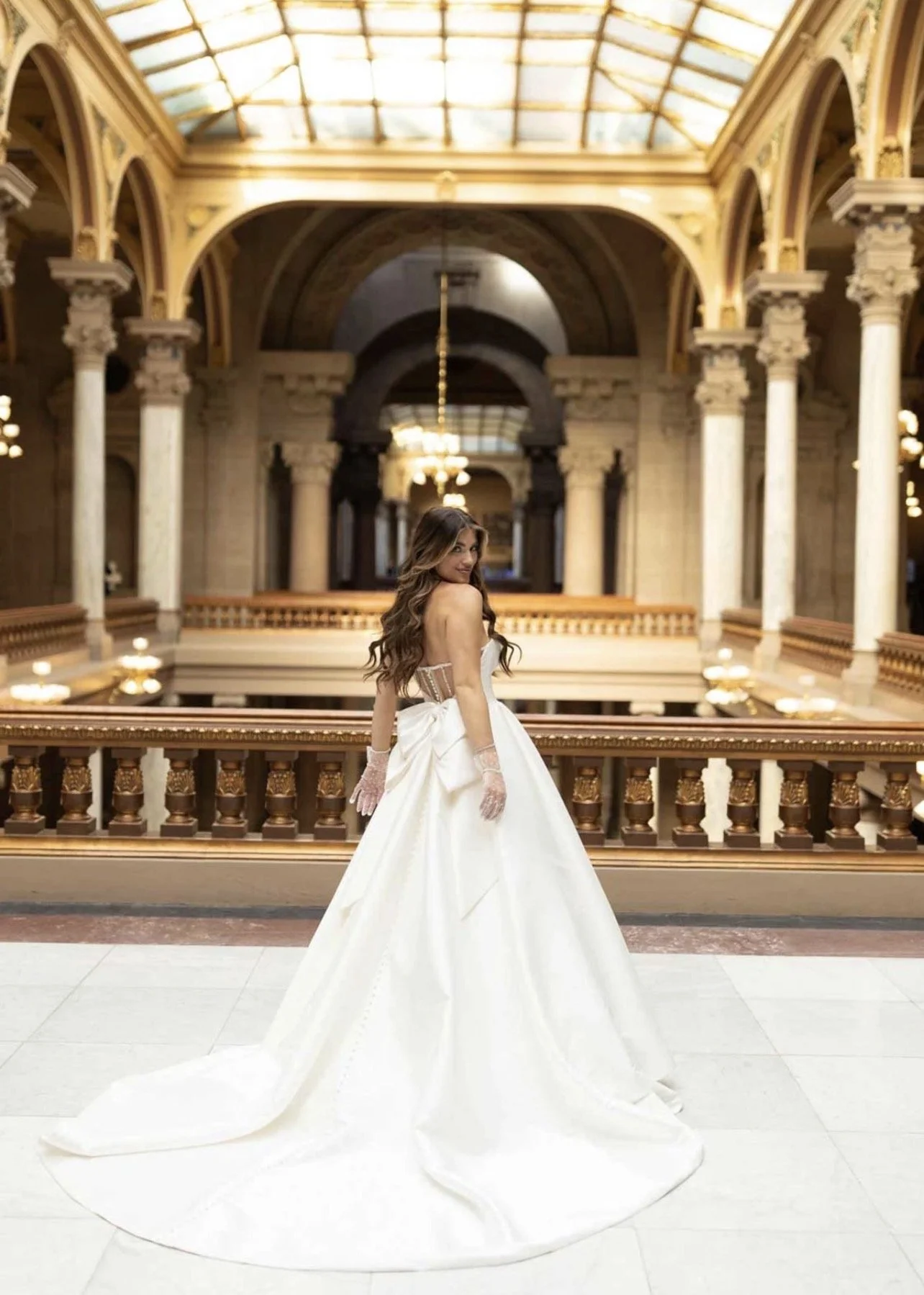 strapless satin wedding dress on sale.jpg