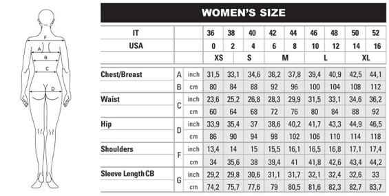 american and european size chart - Haval