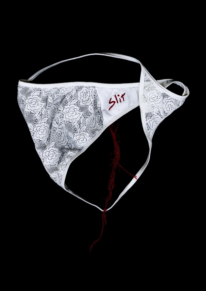   Panty Portrait: Slit  12.14 x 17.18 in [30.84 x 43.64 cm] Archival pigment print on museum cotton rag 