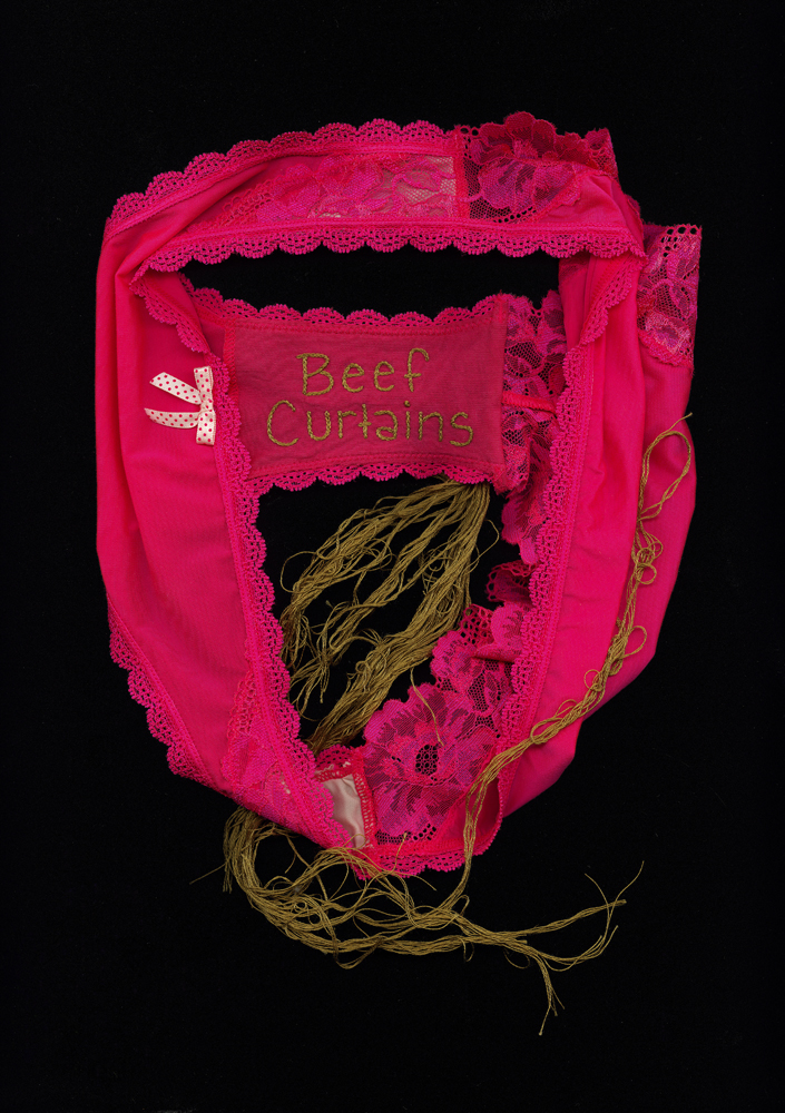   Panty Portrait: Beef Curtains  12.14 x 17.18 in [30.84 x 43.64 cm] Archival pigment print on museum cotton rag 