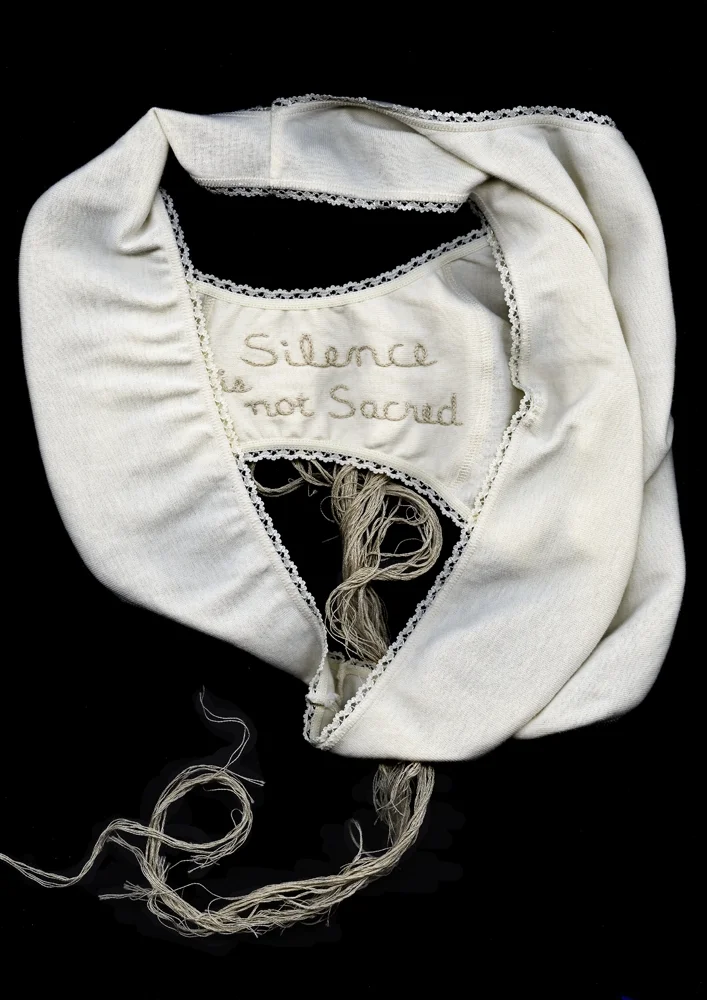   Panty Portrait: Silence Is Not Sacred  12.14 x 17.18 in [30.84 x 43.64 cm] Archival pigment print on museum cotton rag 