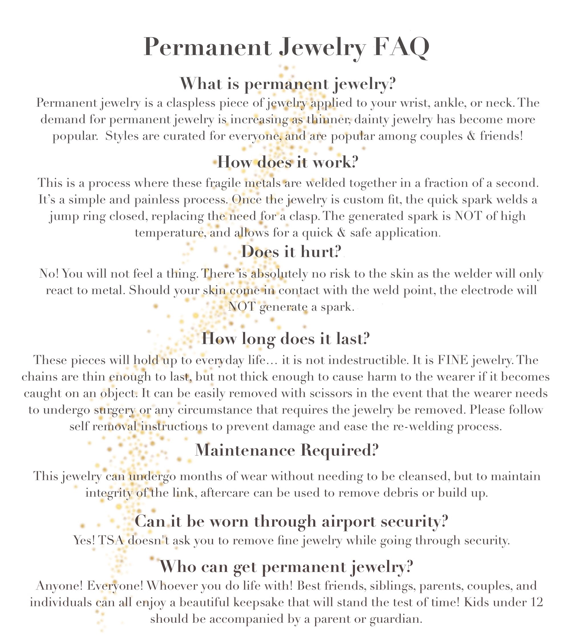 Permanent Jewelry Experiences— Magnolia Aesthetics