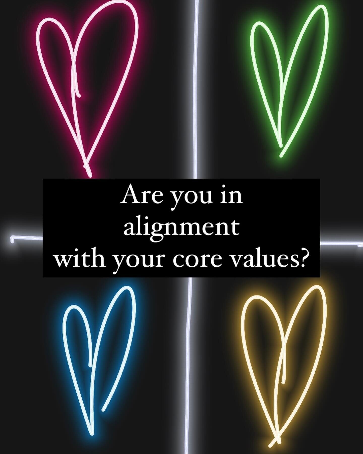 Our thoughts and actions need to be consistent with our values for us to be in alignment with our highest potential.

Many of us ignore when we aren&rsquo;t acting in accordance with our core values because we are unconscious. When we raise awareness