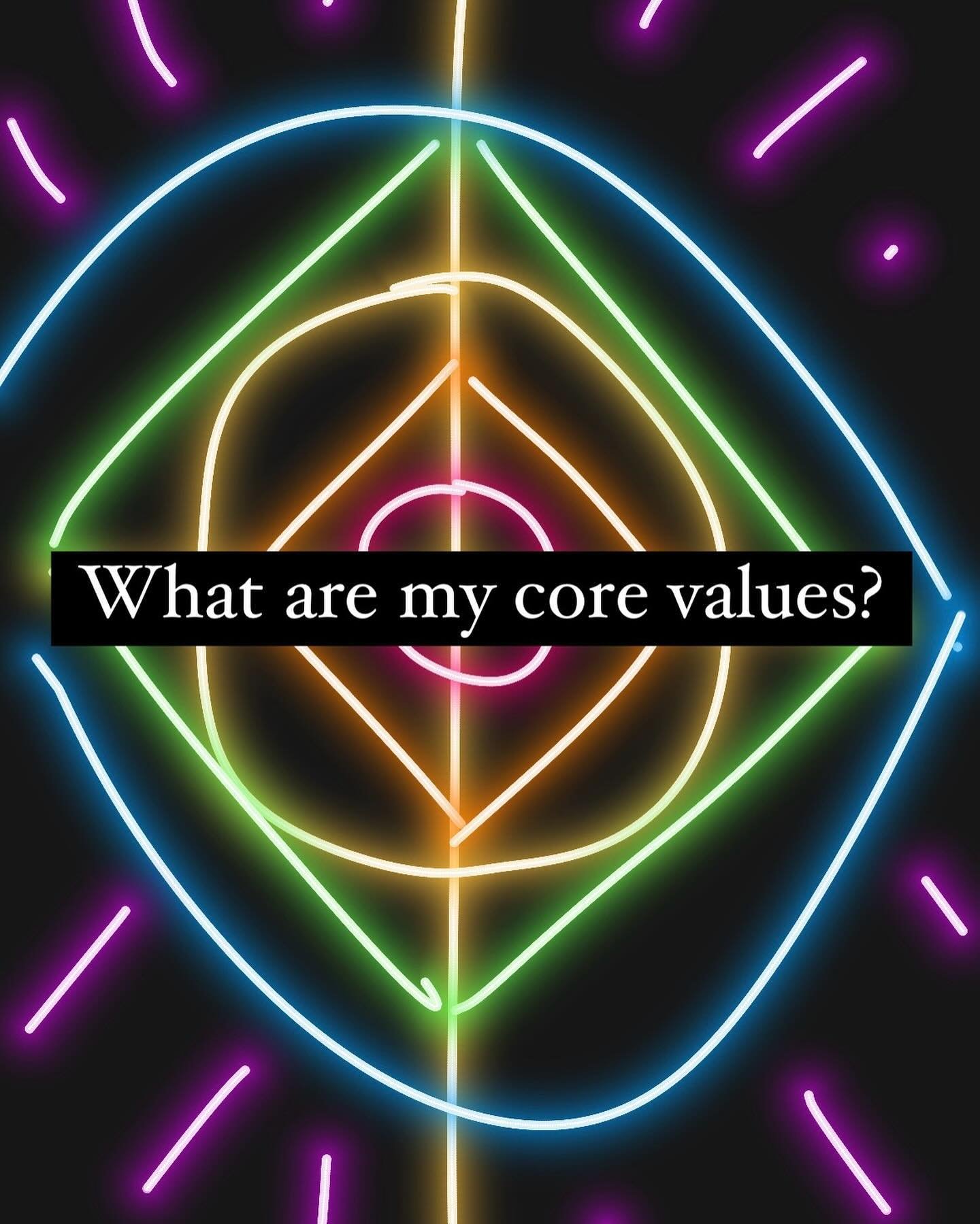 Very often we can forget who we truly are at our core. We can start acting in ways that are inconsistent with or contradictory to what we believe and value in life. Revisiting our core values and reframing or rewriting them in our own words can be a 