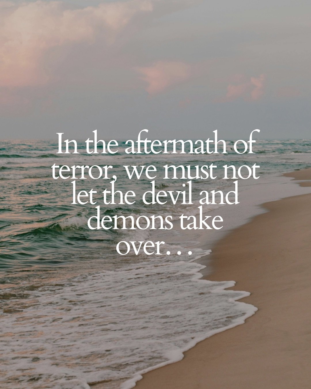 Holding grief with compassion is how we move forward together.

My heart is with the Jewish community and all Australians who are shattered by what&rsquo;s happened on their shores. 

The shock reverberates throughout the world&hellip;