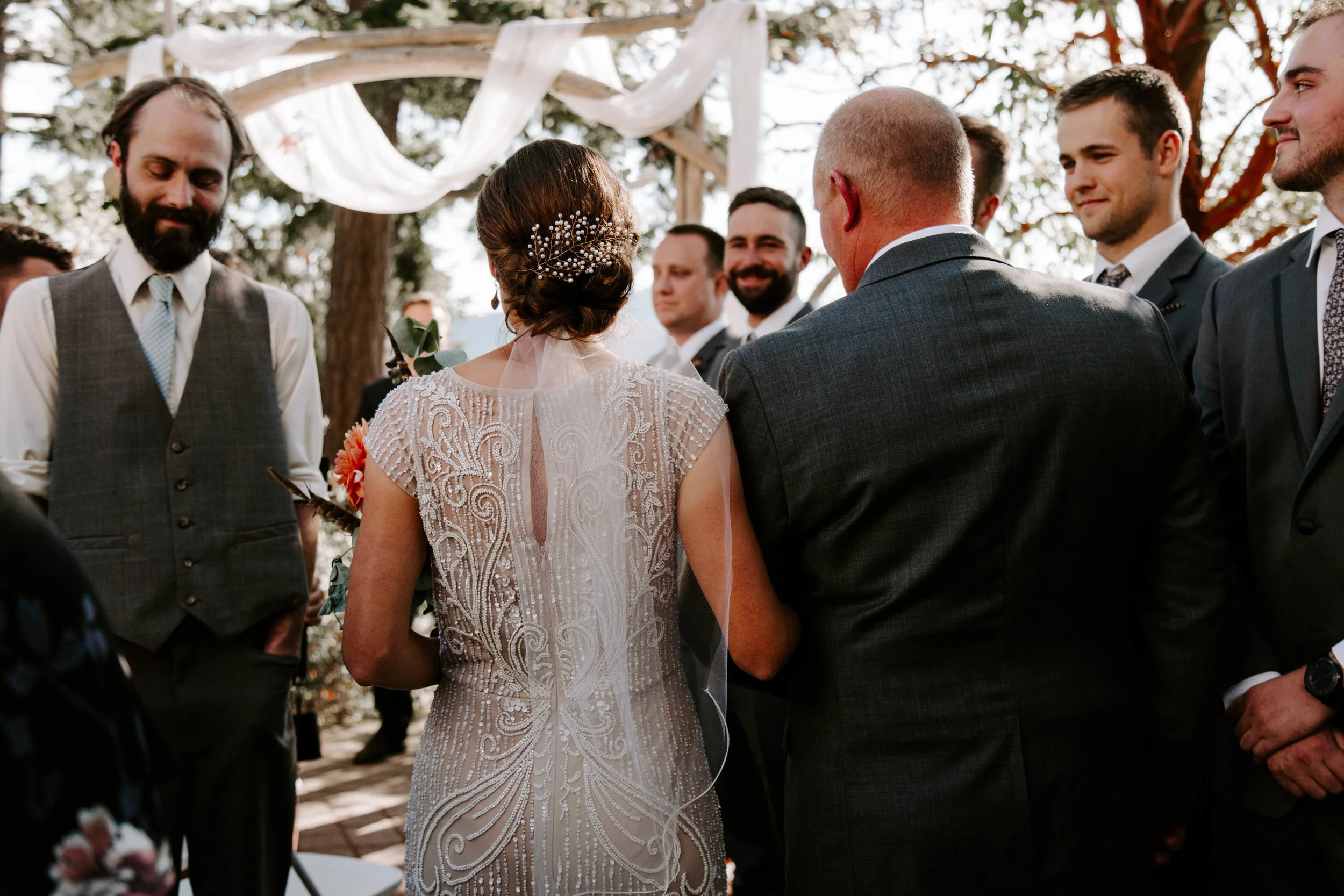 pacific northwest island wedding photos