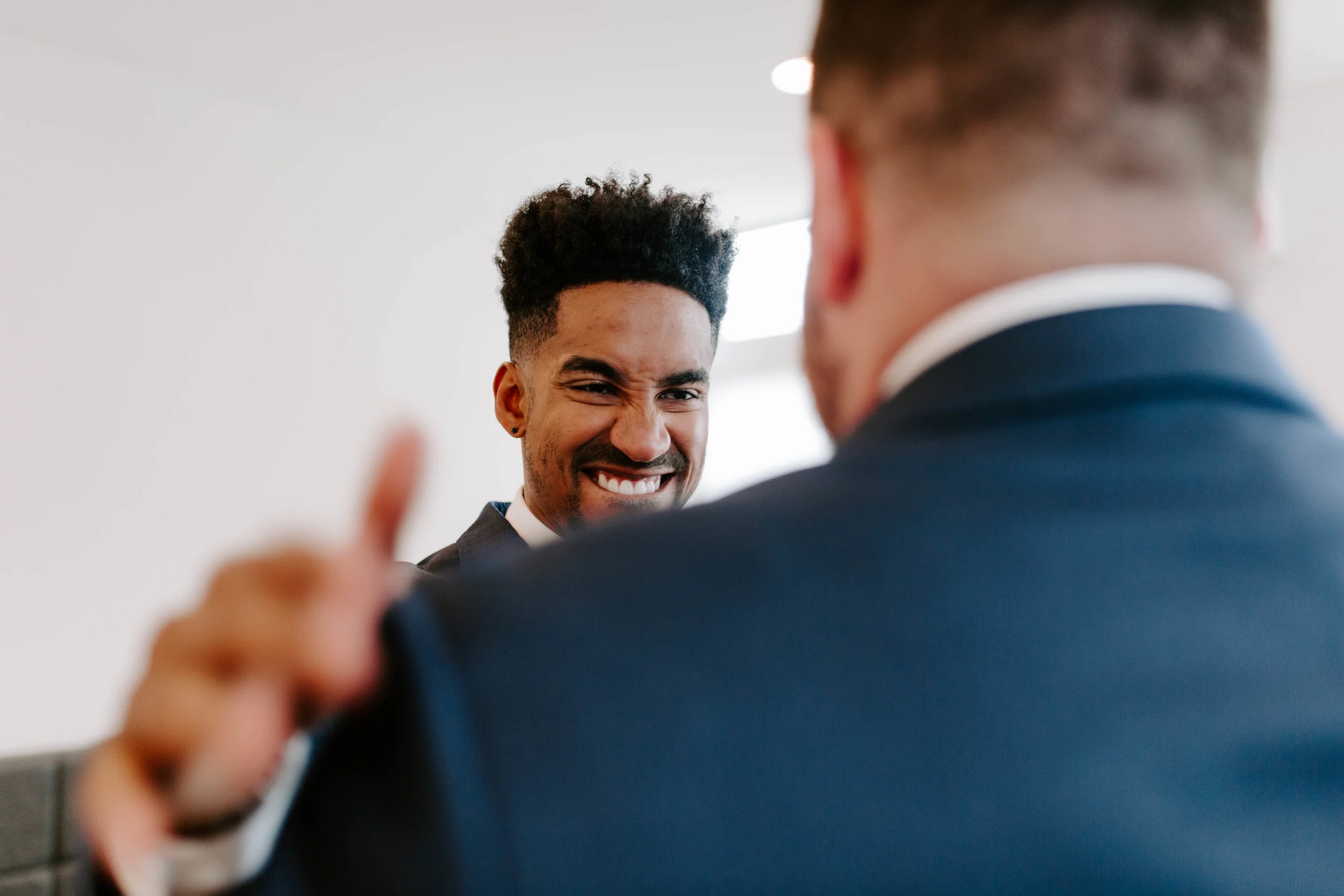 groom getting ready seattle wedding