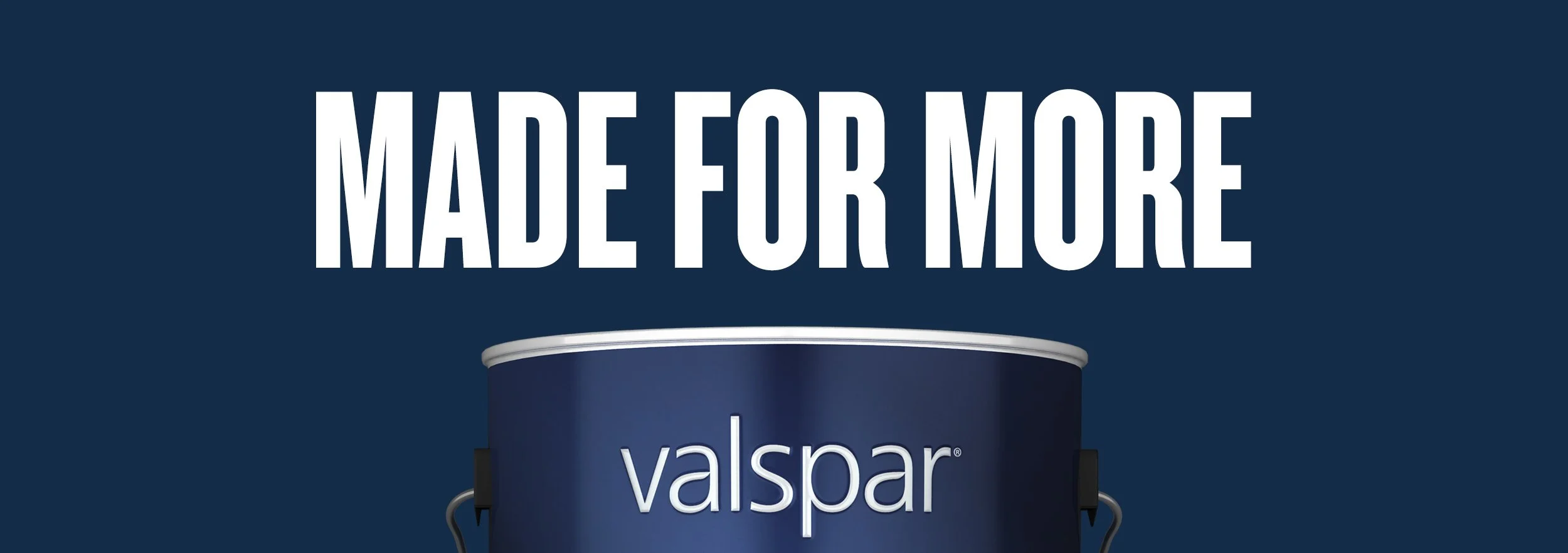  At Valspar, we carve our own path, relentlessly pursuing more—more passion, more innovation, more vibrancy. Like you, we're made for more.