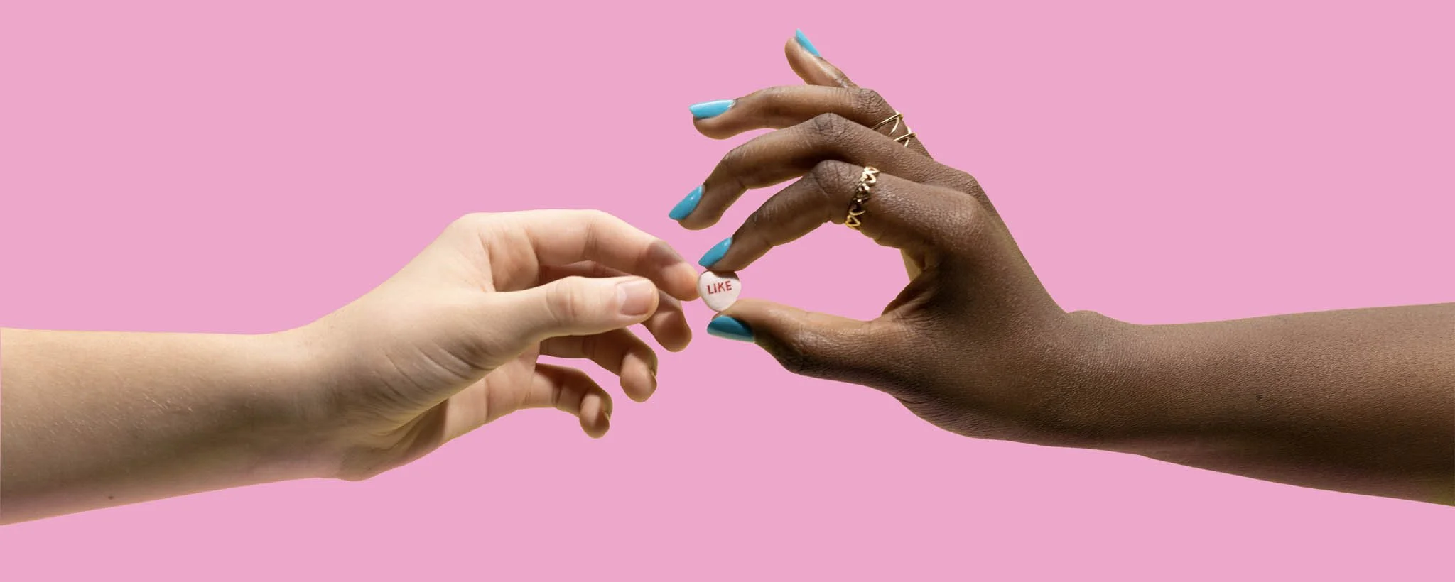 FOR MORE THAN A CENTURY, PEOPLE HAVE BEEN USING SWEETHEARTS TO PUT THEIR FEELINGS INTO WORDS. WORDS LIKE XOXO, OOH LA LA, AND NOW, FOR THE FIRST TIME EVER, LIKE.