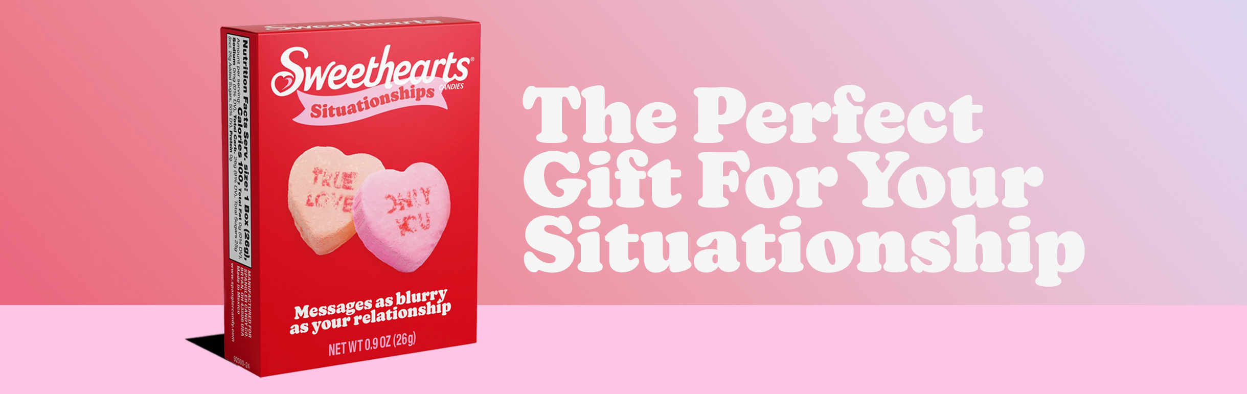  Sweethearts Situationships hit the super trifecta of cultural moment, brand truth, and strategic insight. Gen Z skips traditional Valentine’s Day, Sweethearts are perfectly imperfect, and modern romance lives in the blurry space of a situationship. 