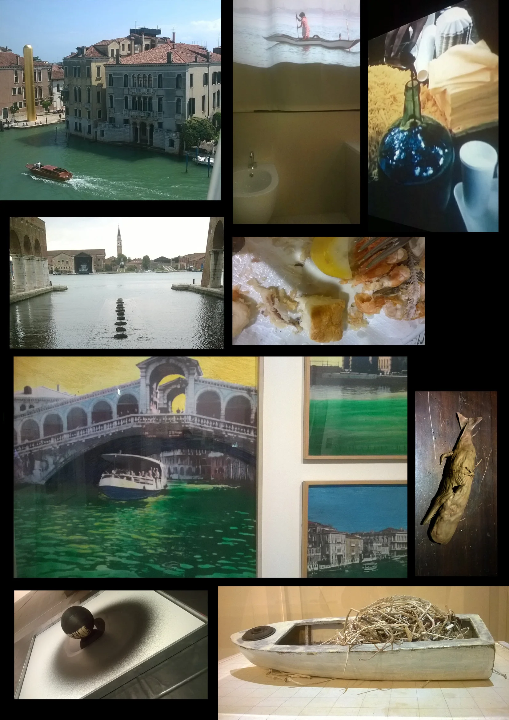 PAGE 3. – (CLICK ON IMAGE)&nbsp;–James Lee Byars, 'The Golden Tower', 1976, Michael Werner Gallery // Ekin Onat or Michal Cole, video projection in bathroom, at The Pavilion of Humanity // Antonio Miralda/Joan Rabascall/Dorothée Selz/Jaume Xifra, 'R…