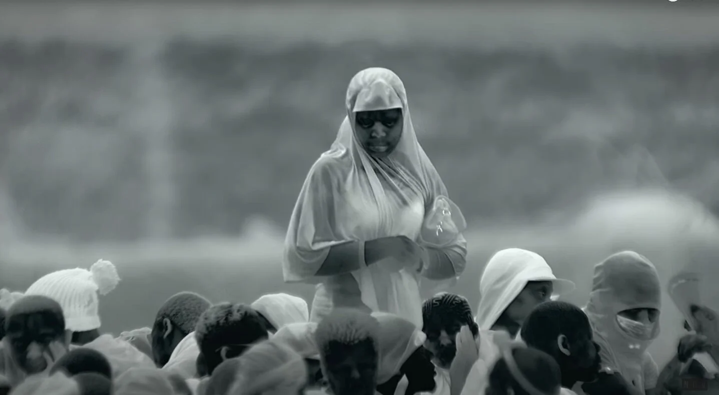 Still frame from Incoming, 2014-2107, three-screen video installation, 52 mins 10 secs, with 7.1 surround sound. ©Richard Mosse