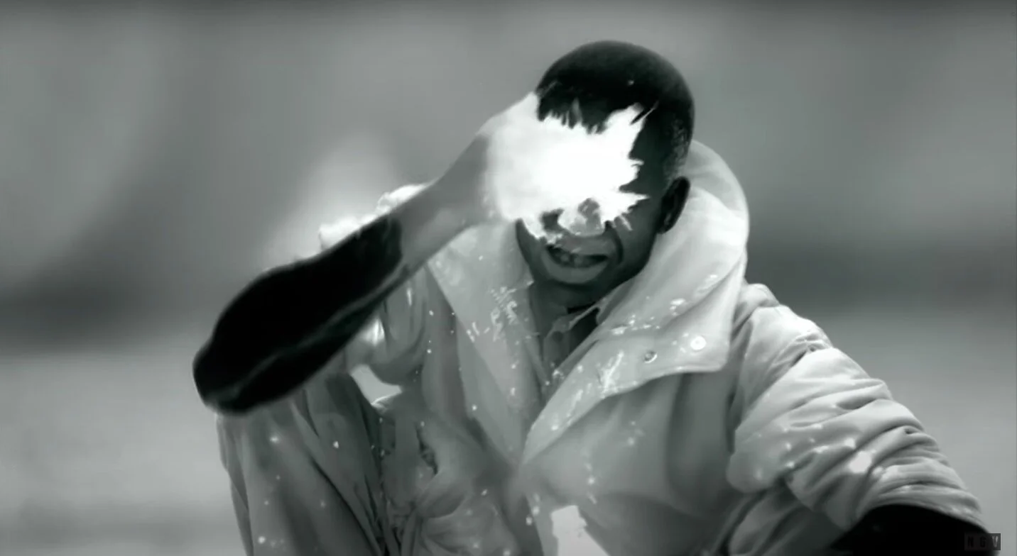 Still frame from Incoming, 2014-2107, three-screen video installation, 52 mins 10 secs, with 7.1 surround sound. ©Richard Mosse