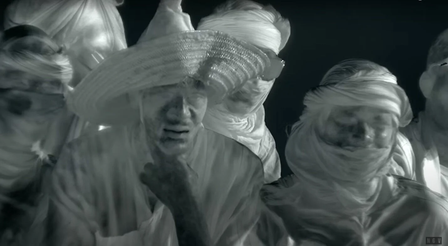 Still frame from Incoming, 2014-2107, three-screen video installation, 52 mins 10 secs, with 7.1 surround sound. ©Richard Mosse