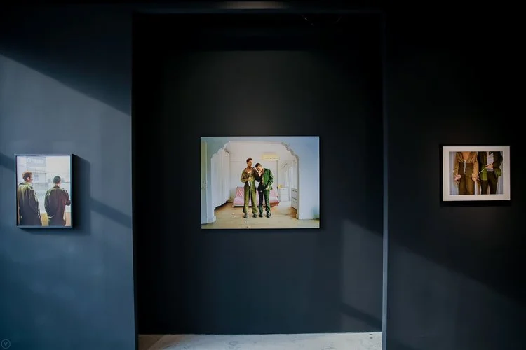 Exhibition view of "A nous la mode !" in Beijing at Temple 东景缘, photos by Liu Shuwei