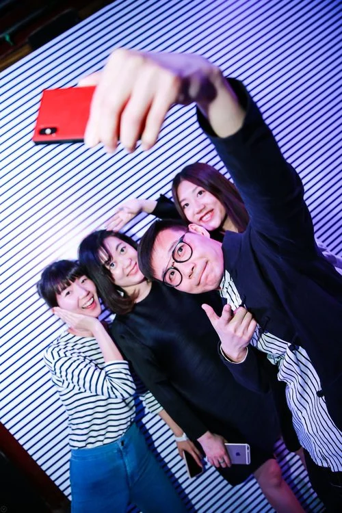"French Stripes" Party - "Selfie-Maton" in Beijing at Temple 东景缘(art direction: Sarah Joe)