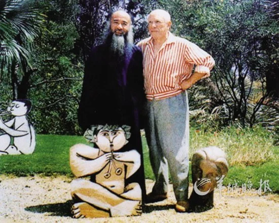 Zhang Daqian and Picasso (July 1956)