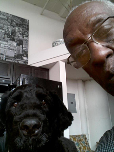 Niko (Guardian Bears American Dreamer) and daddy Jonathan doing a selfie