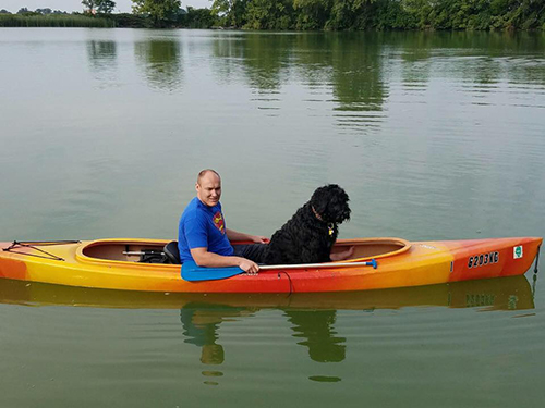 Jax (Guardian Bears Commander In Chief) and Dad out for a peaceful cruise
