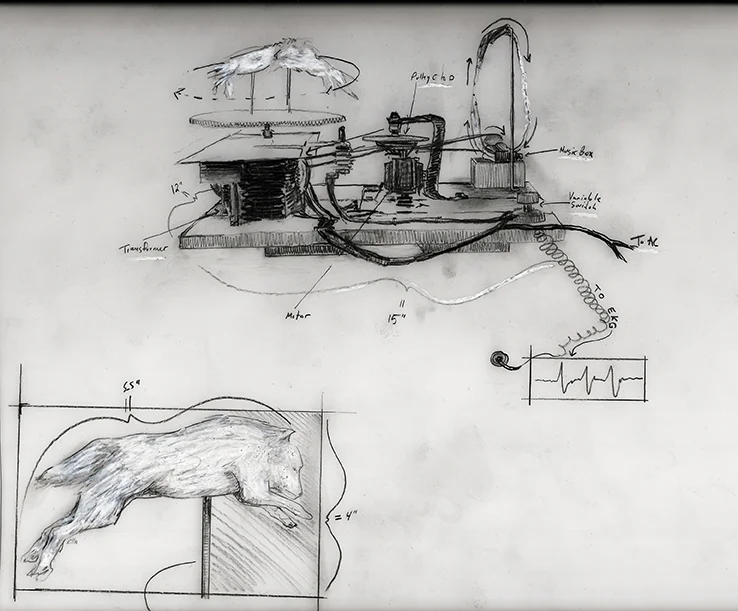   Study for sculpture, graphite on vellum, 11" x 14", 2010  