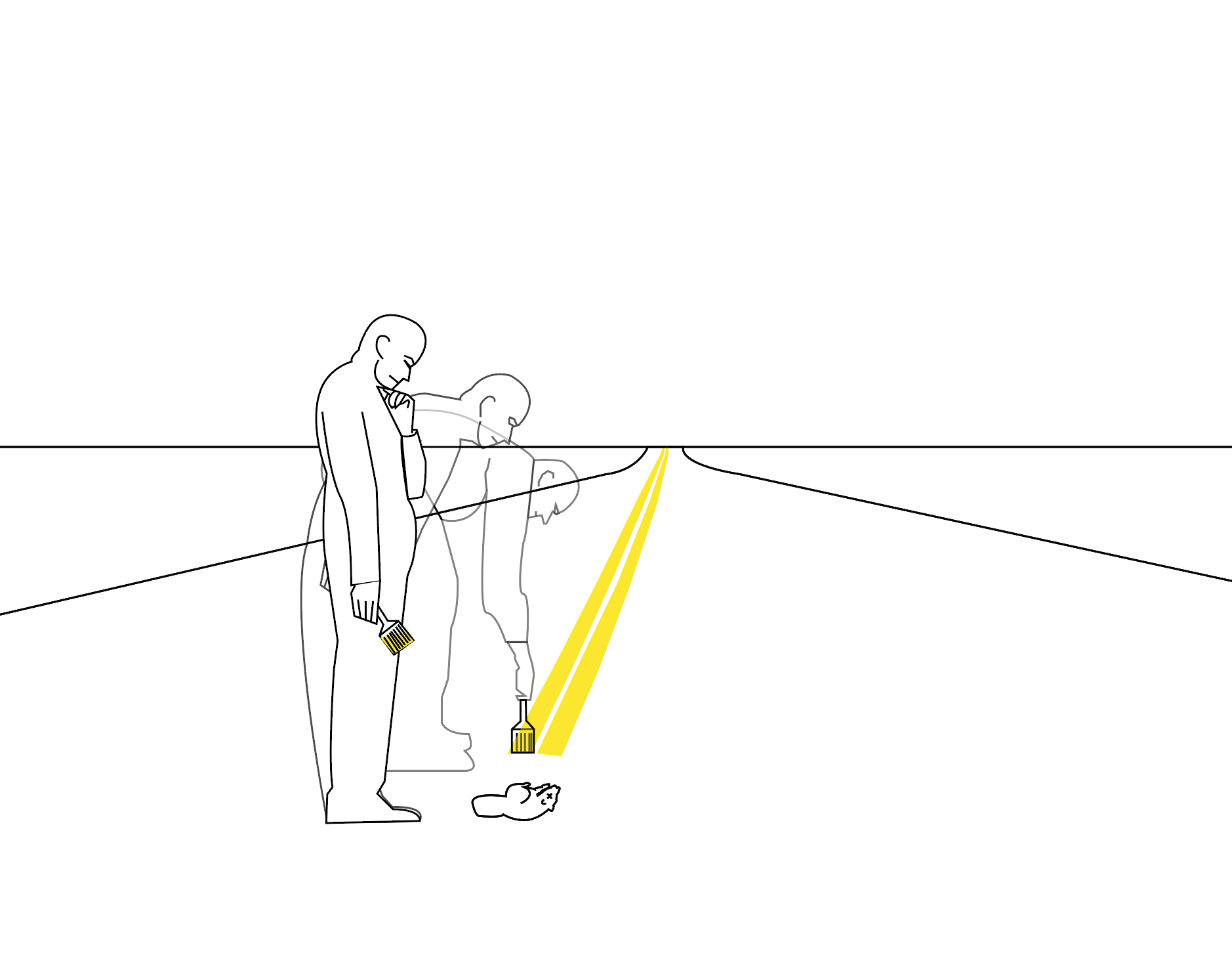   Not My Job  (for animation) Digital drawing (overlapped stills) 2011 