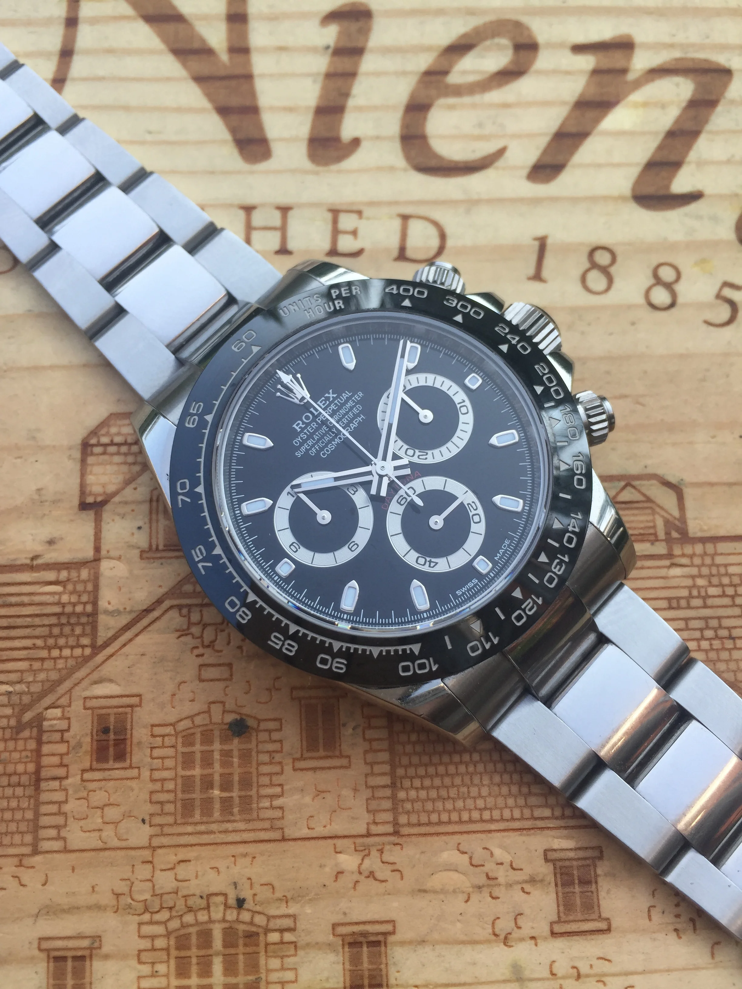 #SOLD 2017 Rolex Daytona 116500 Ceramic Black dial