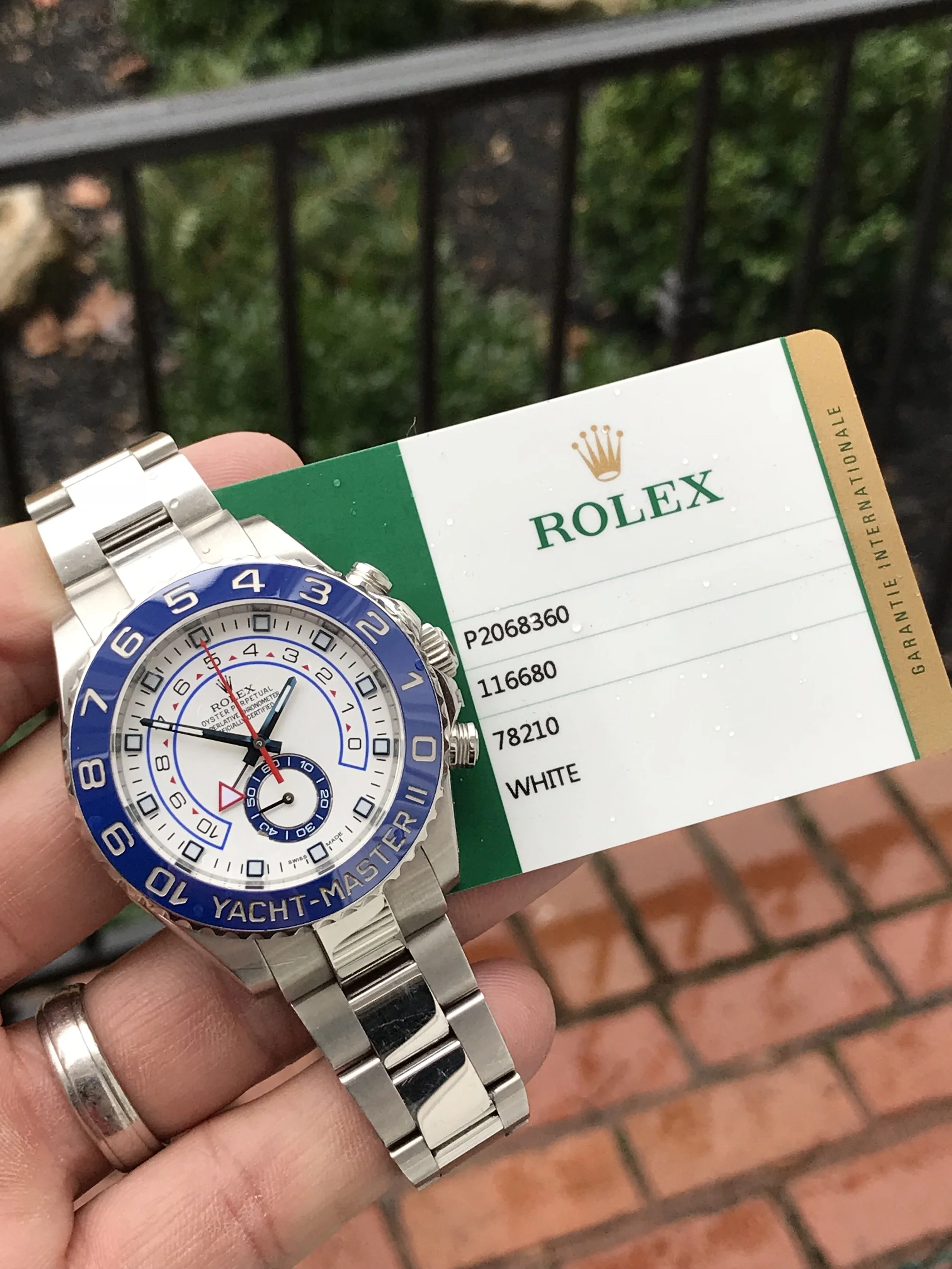 #SOLD 2014 Rolex Yachtmaster II Ref: 116680 with Box and Papers