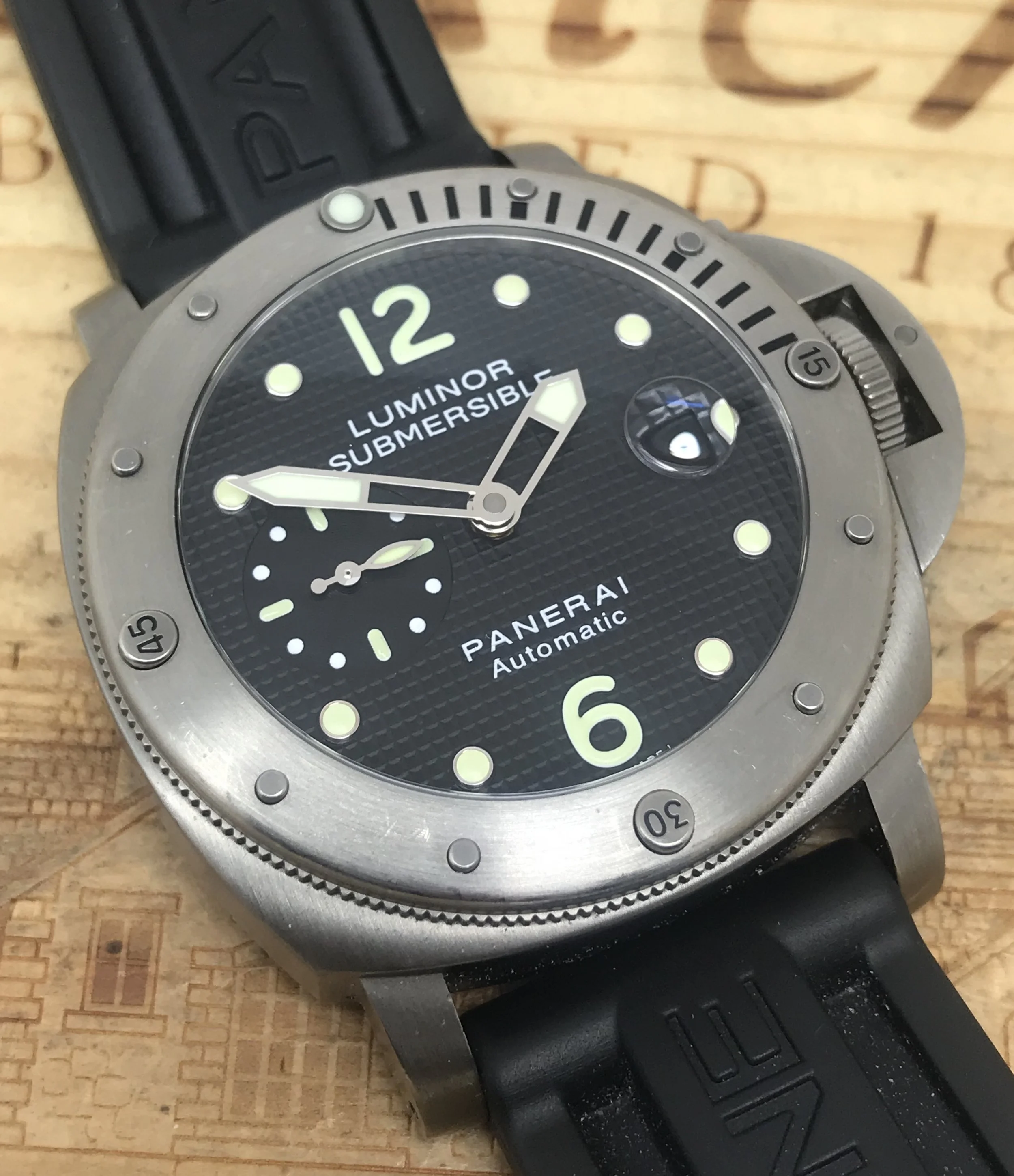 #SOLD Panerai 025 Titanium Submersible Dive Watch