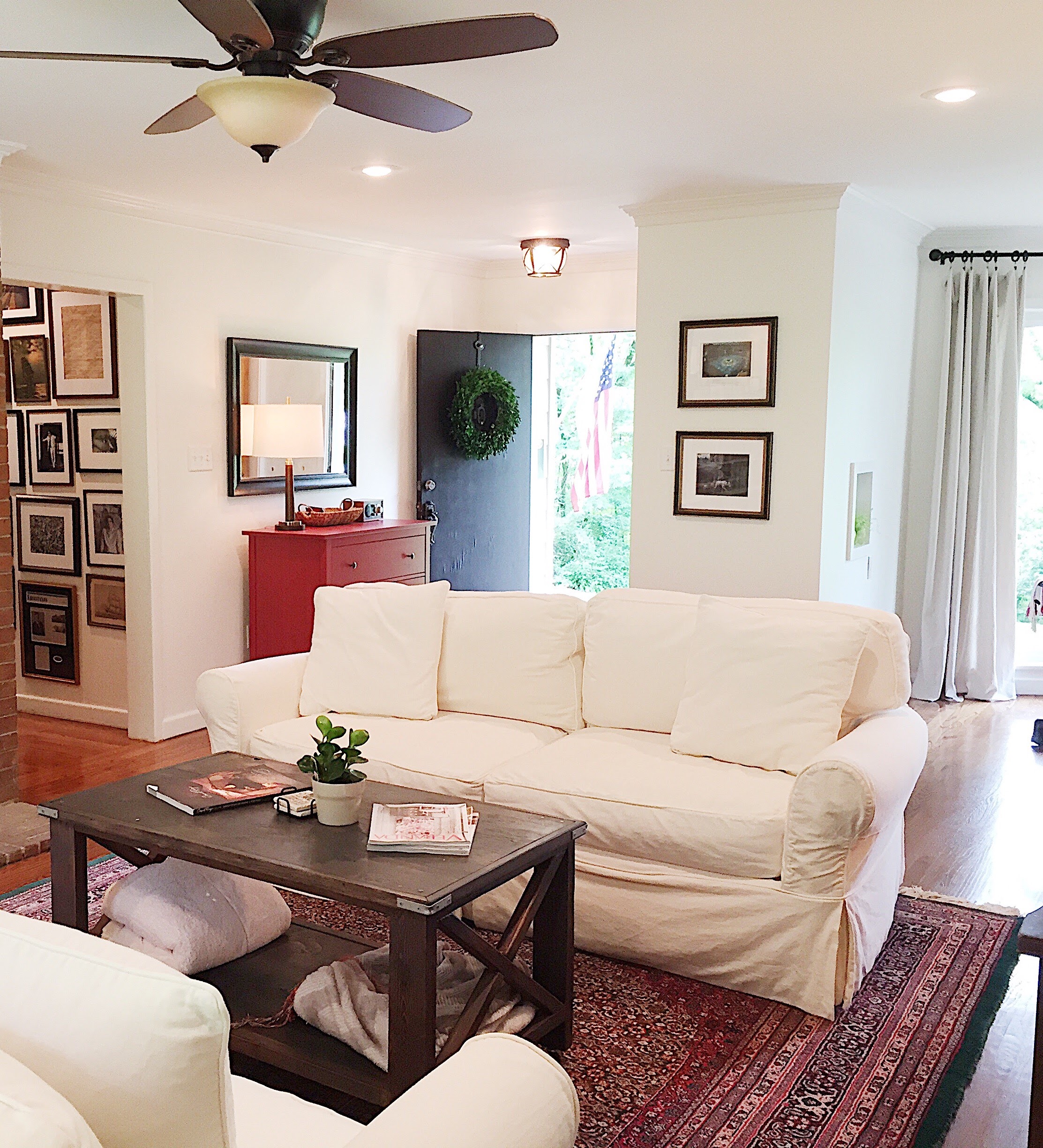 Living room after
