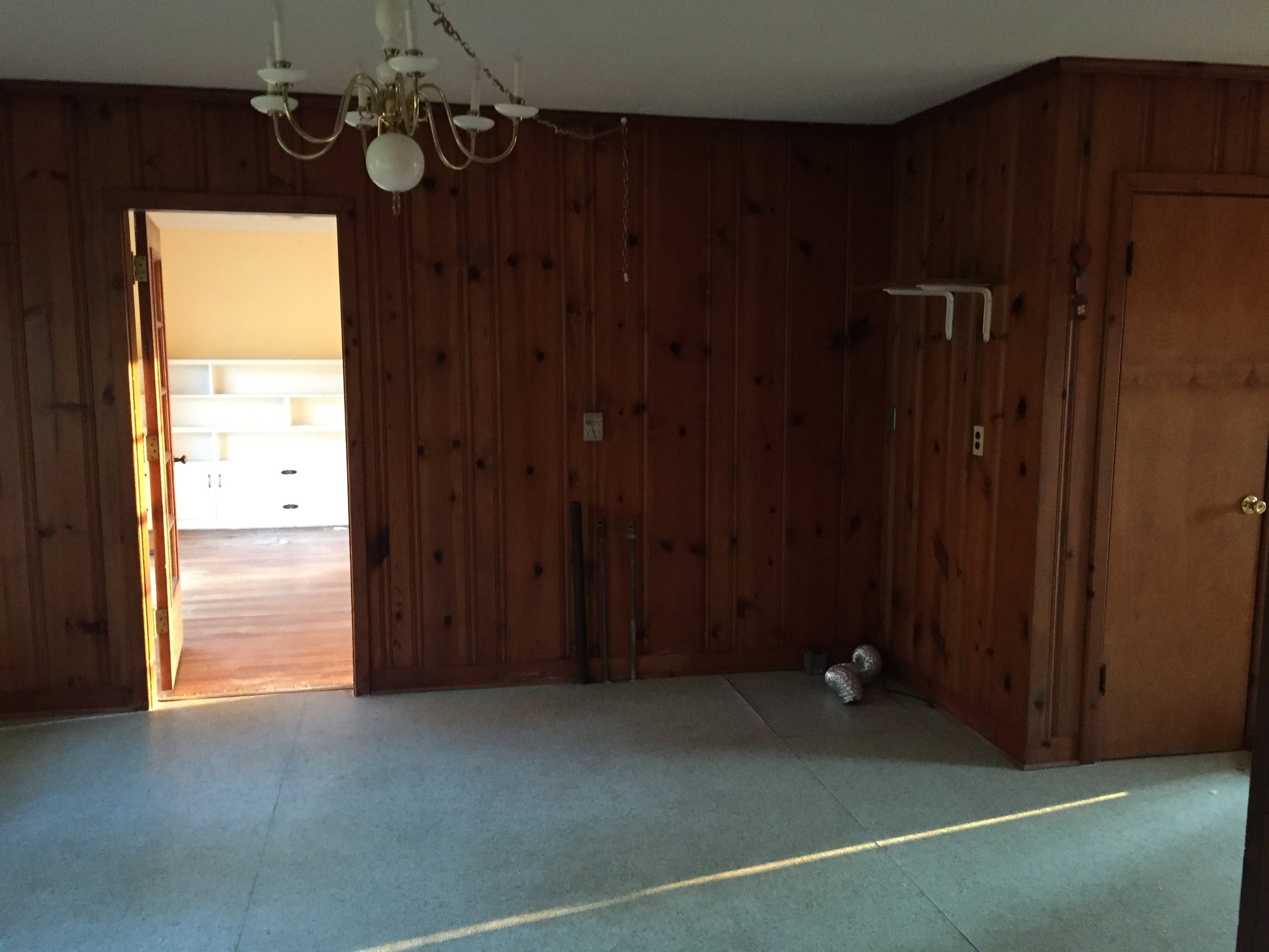 Kitchen/laundry nook before