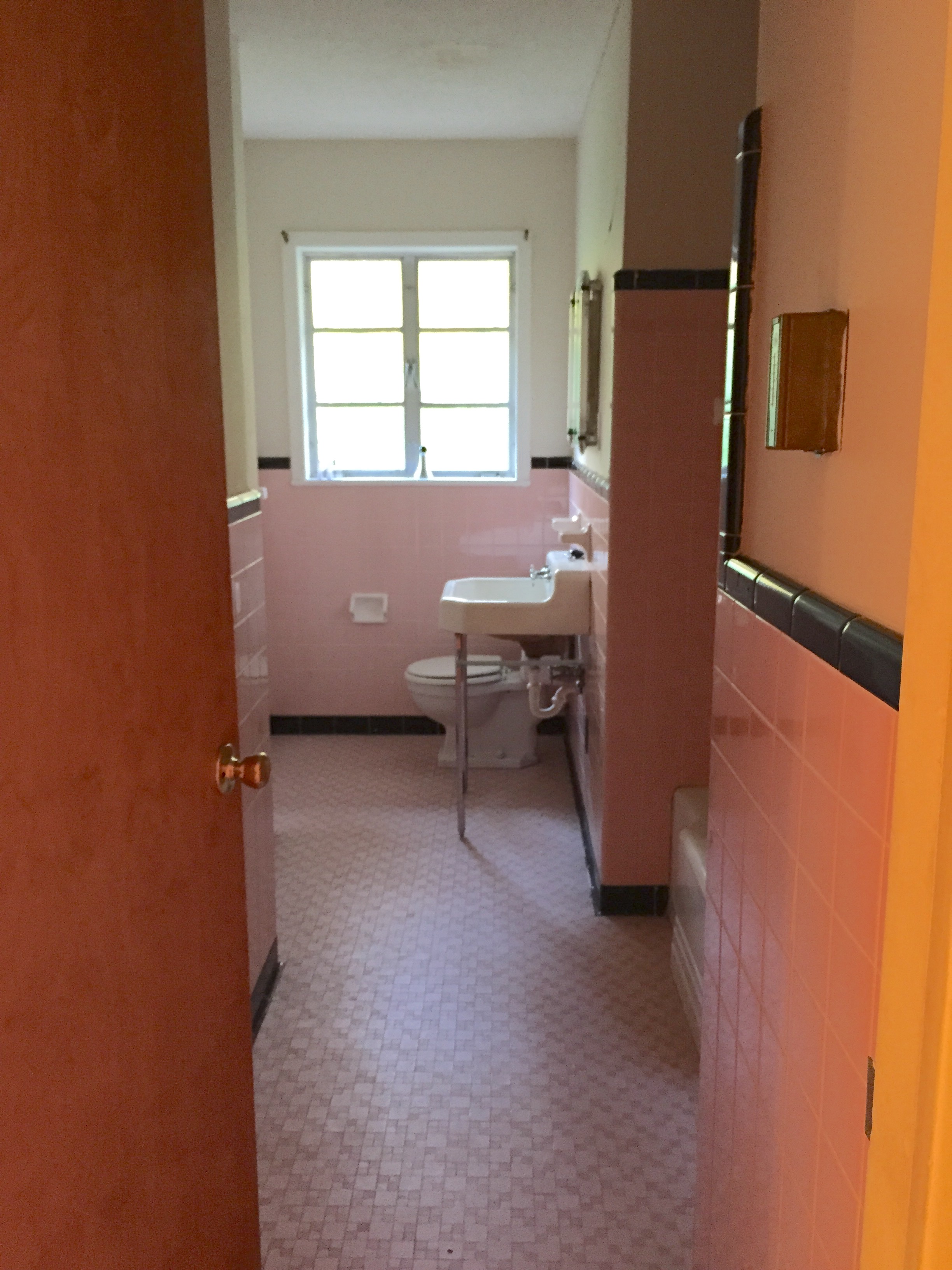 Hall bath before