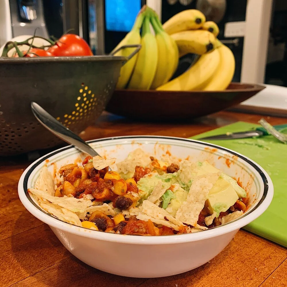A (Vegan) Taco Pasta Recipe with Black Beans & Corn