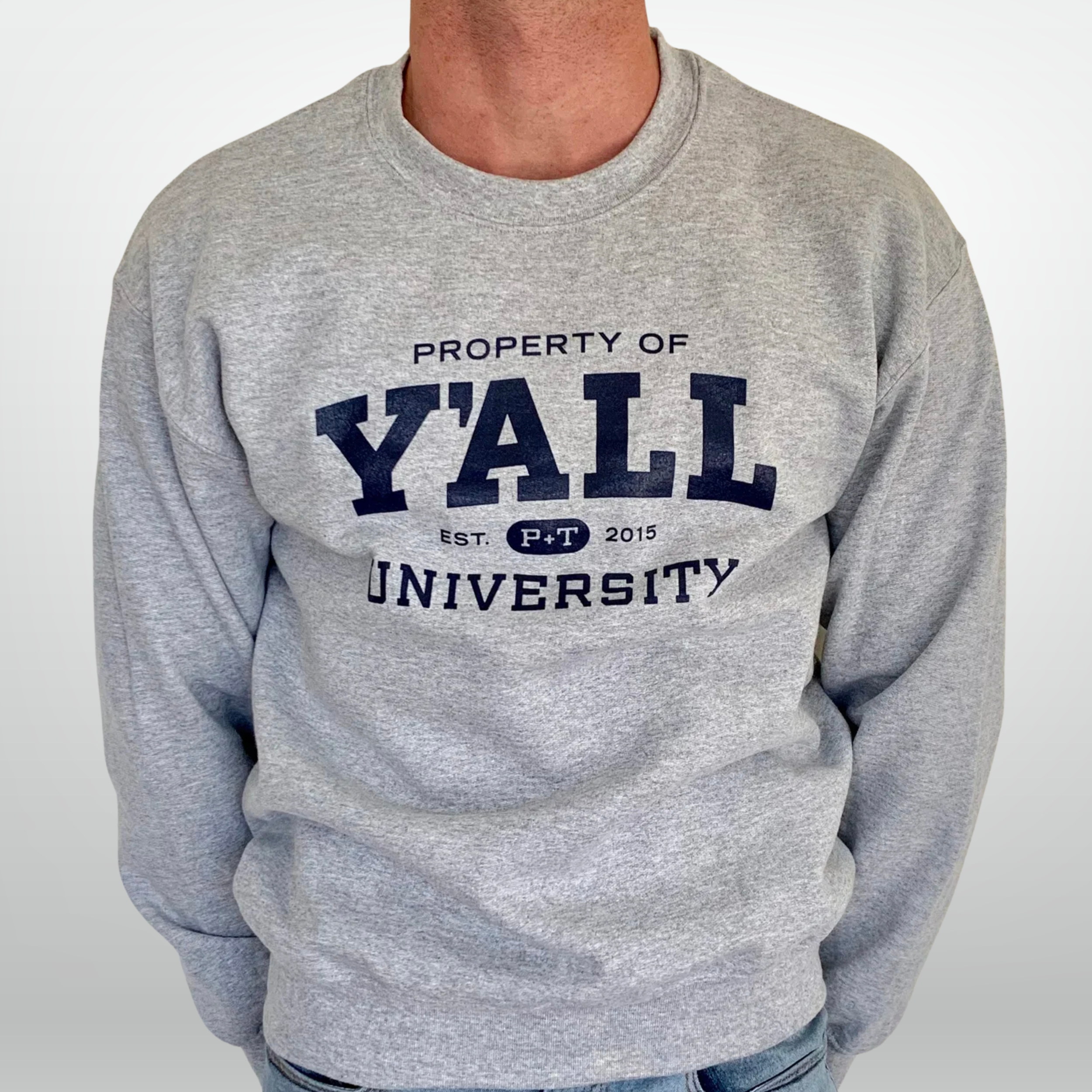 Our Property of Y'all University Sweatshirts and Sweatpants are Back!