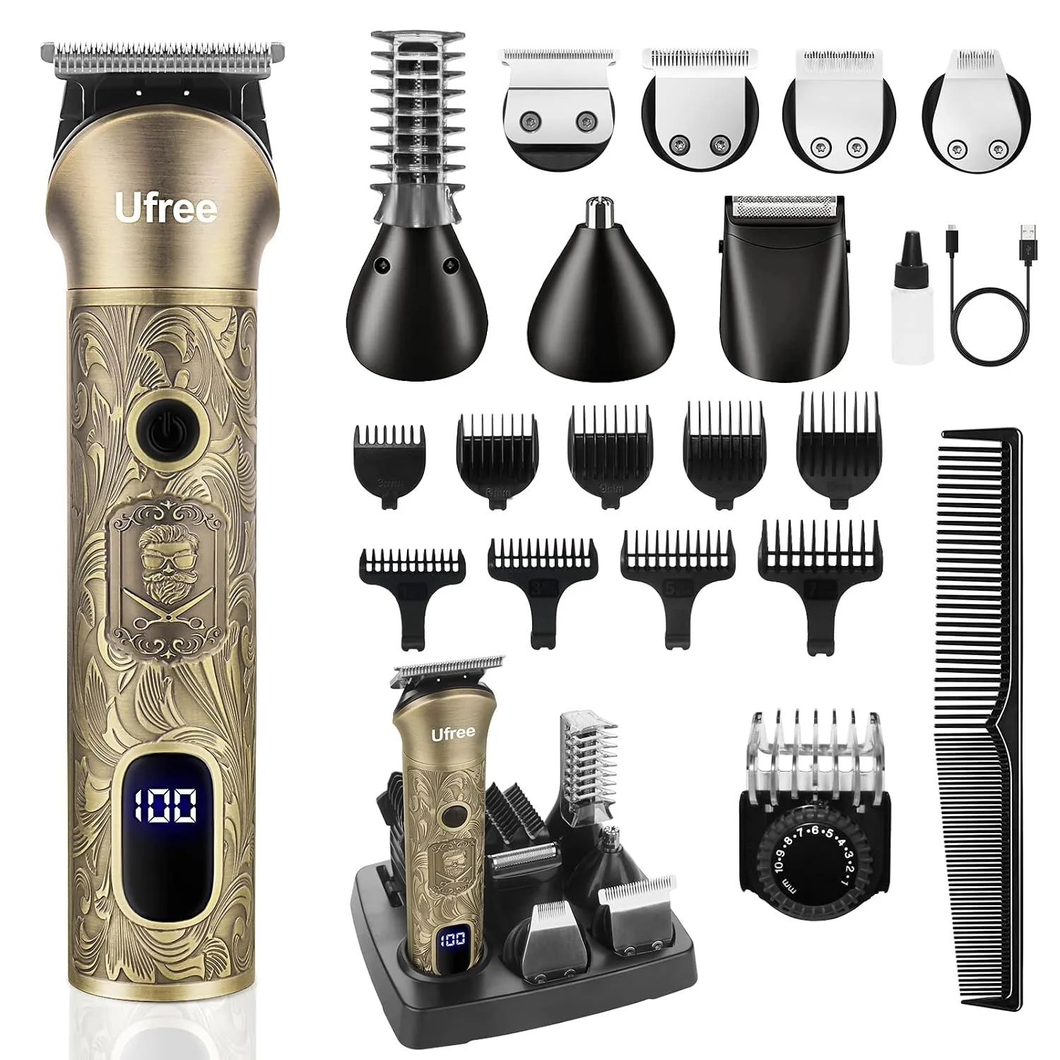 Ufree Beard Trimmer Grooming Kit