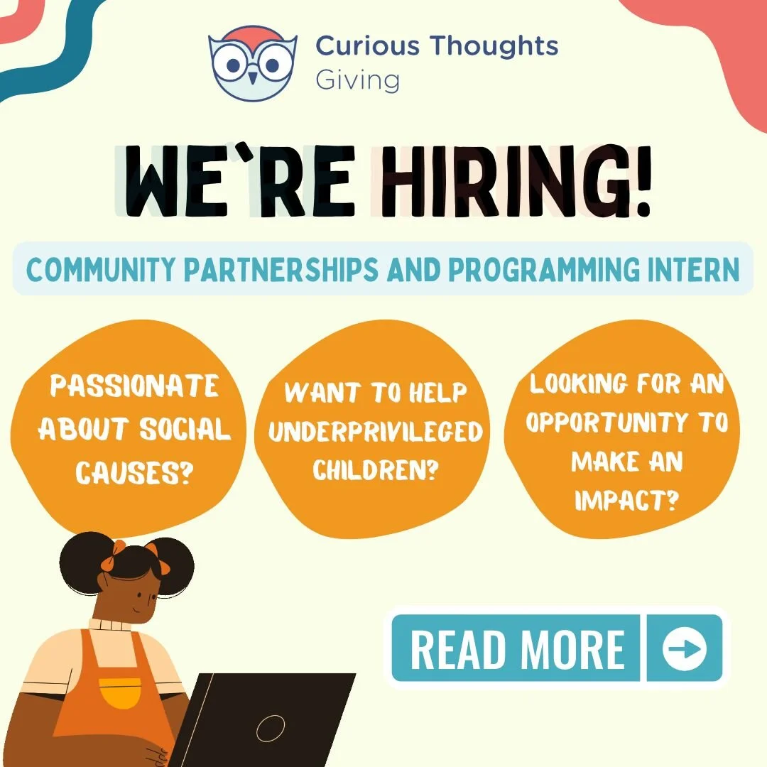 📢 We're hiring an intern to help us make a change, one curious mind at a time! Are you passionate about helping the underprivileged community? Do you want to gain experience working in this industry? If so, we want to hear from you! 

Send us your r