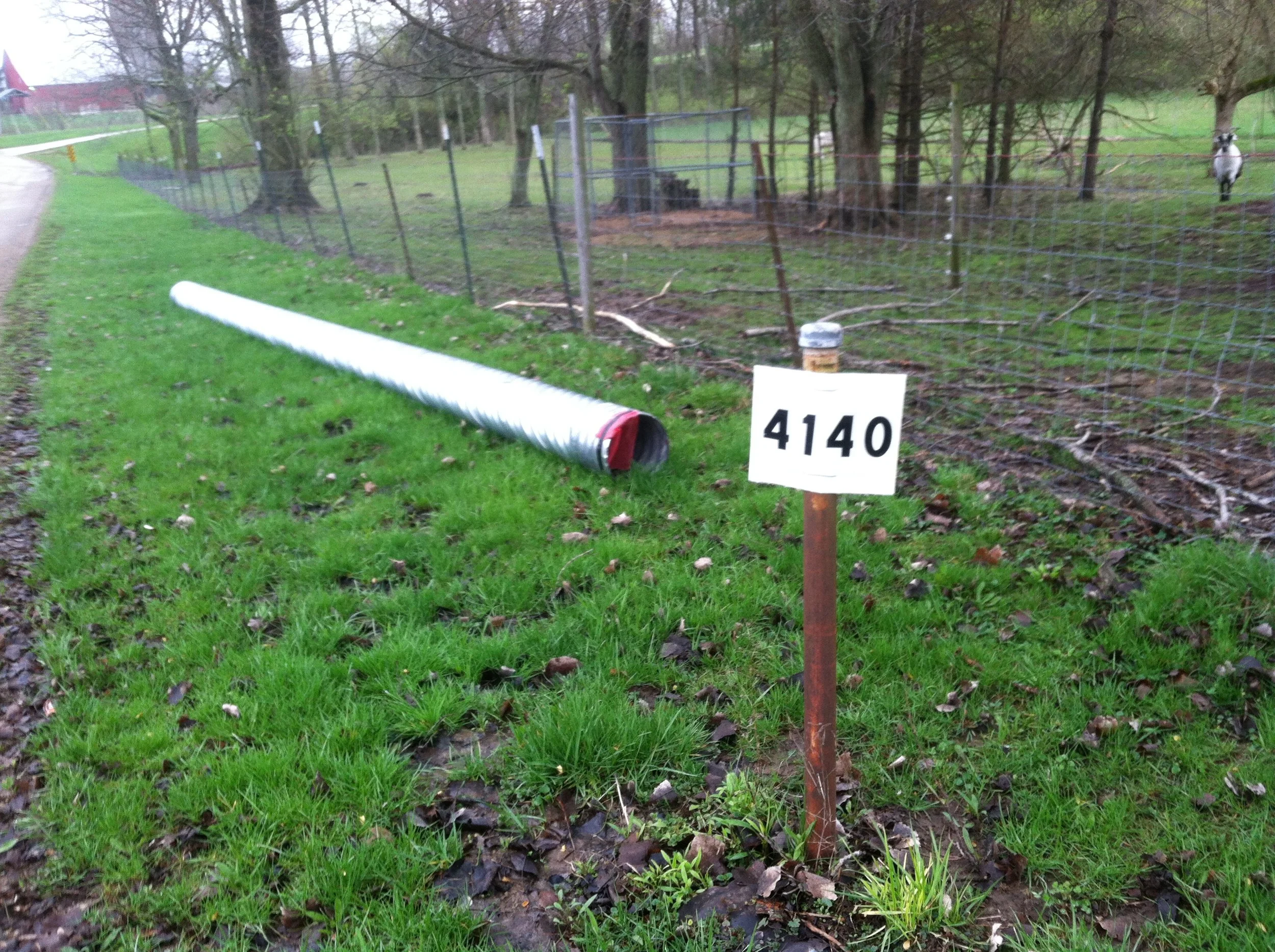 Before new culvert installed