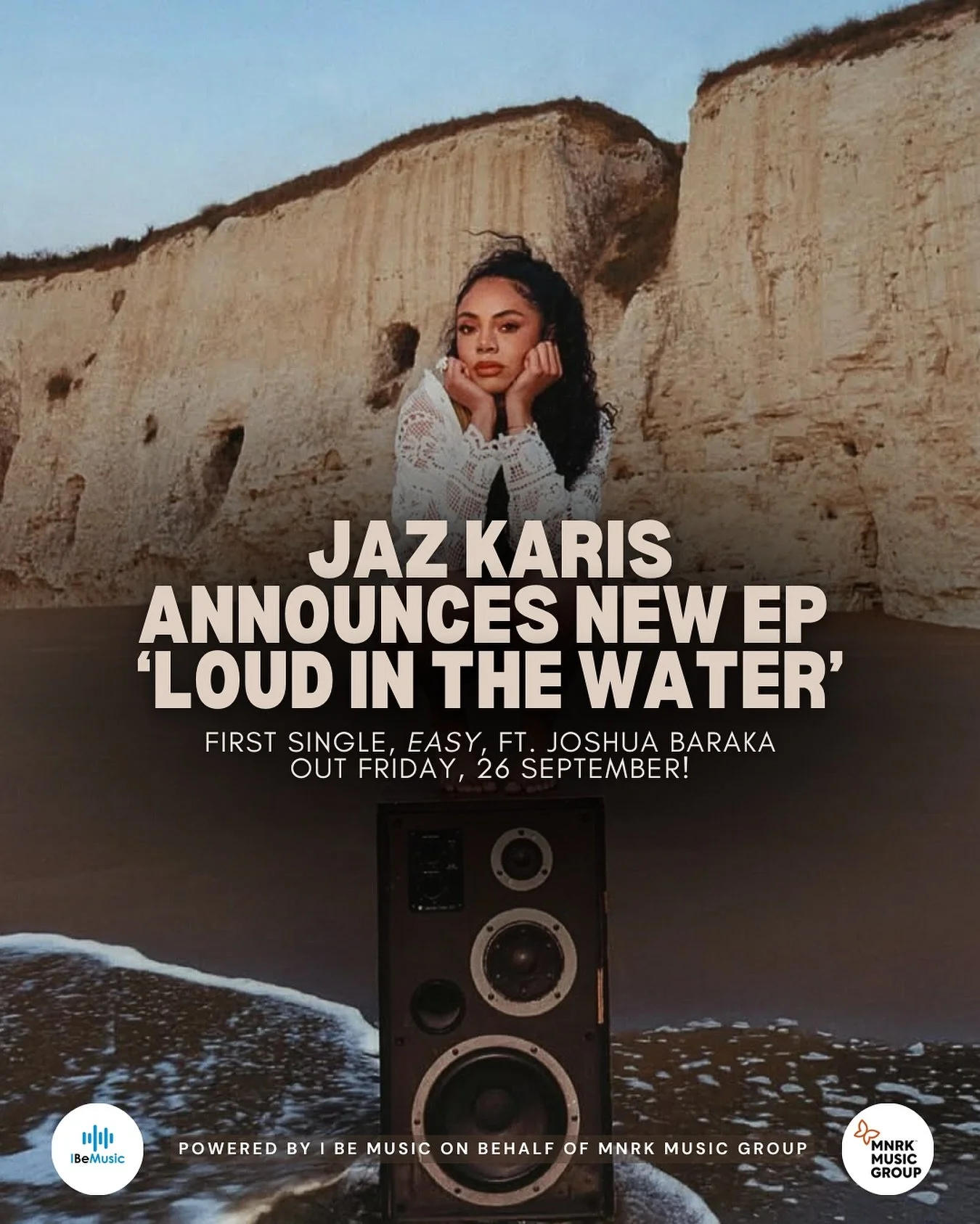 📣 New music from rising R&amp;B star @jaz_karis is headed your way! Her new single, &lsquo;Easy&rsquo; with @itsjoshuabaraka drops tomorrow 🔥

Powered by I Be Music on behalf of @mnrkmusic 💫
